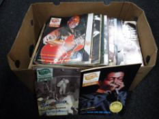 A box of music magazines,
