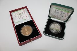 A Royal Mint England Ashes Test Series Winner 2005 commemorative gold proof medal,