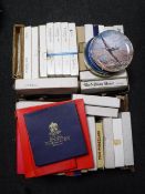Two boxes of assorted collector's plates