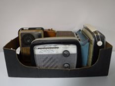 A box of six transistor radios - Bush 82c etc