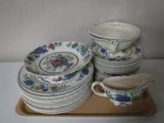 Twenty eight pieces of Masons Strathmore and Regency pattern china