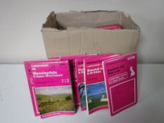 A box of ordnance survey maps