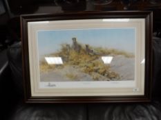 After David Shepherd : The Cheetahs of Namibia, reproduction in colours, numbered 501/1000,