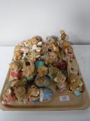 A tray of twenty nine Pendelfin Rabbit figures