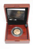A Royal Mint Glasgow Commonwealth Games 2014 50p gold proof coin, struck in 22ct gold, weight 15.