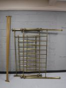 A 5' brass bed frame