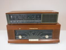 A teak cased Philips radio and a teak cased Beomaster 700 radio