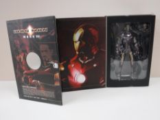 A boxed Movie Masterpiece Hot Toys Iron Man Mark 3