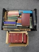 Two boxes of twentieth century books, 'The Practical Handyman', Dickens, 'Wonderful Britain',