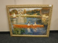 An artagraph edition : two figures in a boat, 86cm x 66cm,