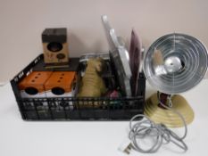 A box containing boxed and unboxed dog ornaments,