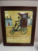 A framed, A. Galbraith, oil on canvas, signed by the artist, 'After L.S.
