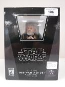 A boxed Gentle Giant Star Wars Obi-Wan Kenobi collectable bust