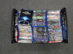Crate containing a large quantity of Blu Rays