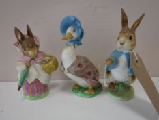 Three Beswick Beatrix Potter figures