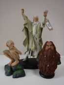 Three un-boxed Lord of the Rings , The Fellowship of the Ring Side Show Weta Collectables - Smeagol,