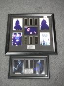 A framed Matrix Trilogy film cell,