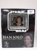A boxed Gentle Giant Star Wars Han Solo collectable bust