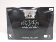 A boxed Gentle Giant Star Wars General Grievous collectable mini bust