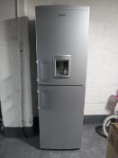 A Beko upright fridge freezer with water dispenser
