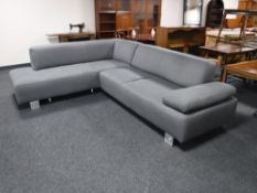 A contemporary corner settee