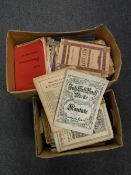 Two boxes of sheet music