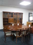 A mahogany G plan dining room set,