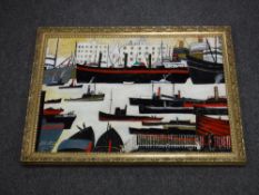 A framed, A. Galbraith, oil on canvas, signed by the artist, 'After L.S.