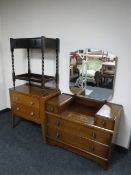 An oak dressing chest,