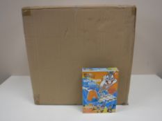A box of forty eight Looney Tunes badge making kits