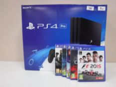 A boxed Sony Playstation 4 Pro, 1TB,