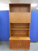 A 1970's Danish teak bookcase