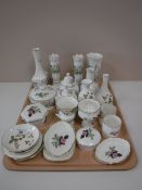 Twenty three pieces of Wedgwood and Aynsley cabinet china