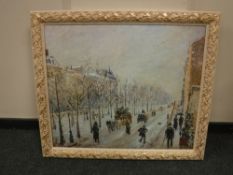 An artagraph edition : A continental street scene, 77cm x 64cm,