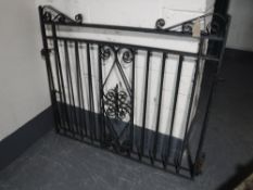 A pair of wrought iron gates