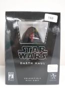 A boxed Gentle Giant Star Wars Darth Maul collectable mini bust