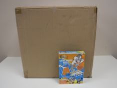 A box of forty eight Looney Tunes badge making kits