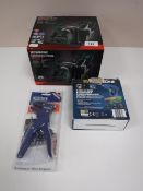 A boxed Parkside Sharpening Station, together with a Workzone 3.