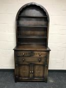 An oak Welsh dresser
