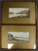 A pair of early 20th century Hodgson framed watercolours - Cullercoats,