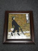 A framed, A. Galbraith, oil on canvas, signed by the artist, 'After L.S.