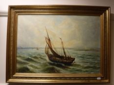 Bernard Benedict Hemy, A Fishing Boat in Choppy Waters,