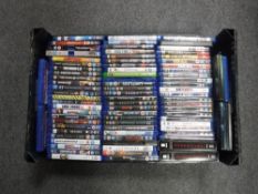 Crate containing a large quantity of Blu Rays