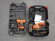 A cased Black and Decker Sandstorm Sander,