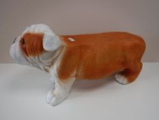 A fibre glass seat of a bull dog