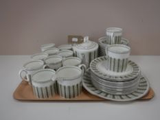 A tray of thirty eight piece Wedgwood Susie Cooper design Persia tea service