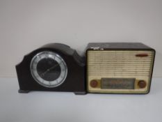 A Bakelite cased Pye valve radio,
