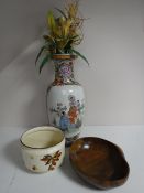 A hand painted Mayette planter,