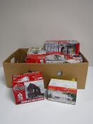 A box of Hornby and Airfix boxed models