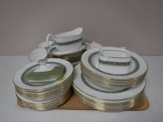 Fifty six pieces of Royal Doulton Rondelay tea and dinnerware